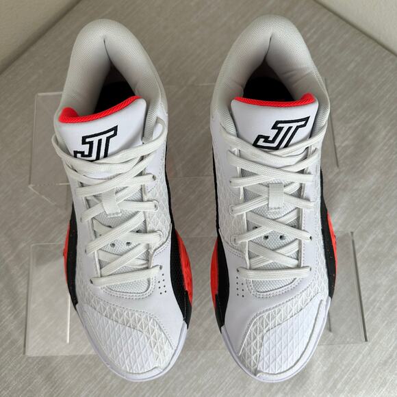 Jordan Other - Jordan Tatum 2 Red Cement Basketball Shoes White Black Crimson Mens 7 FJ6457-106